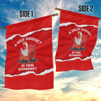 Silly Goose Garden Flag with Newspaper and Armchair Pattern