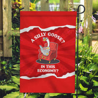 Silly Goose Garden Flag with Newspaper and Armchair Pattern