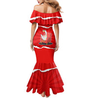 Silly Goose Mermaid Dress with Newspaper and Armchair Pattern