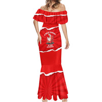 Silly Goose Mermaid Dress with Newspaper and Armchair Pattern