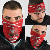 Silly Goose Neck Gaiter with Newspaper and Armchair Pattern