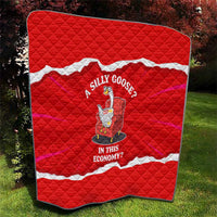Silly Goose Quilt with Newspaper and Armchair Pattern