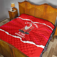 Silly Goose Quilt with Newspaper and Armchair Pattern