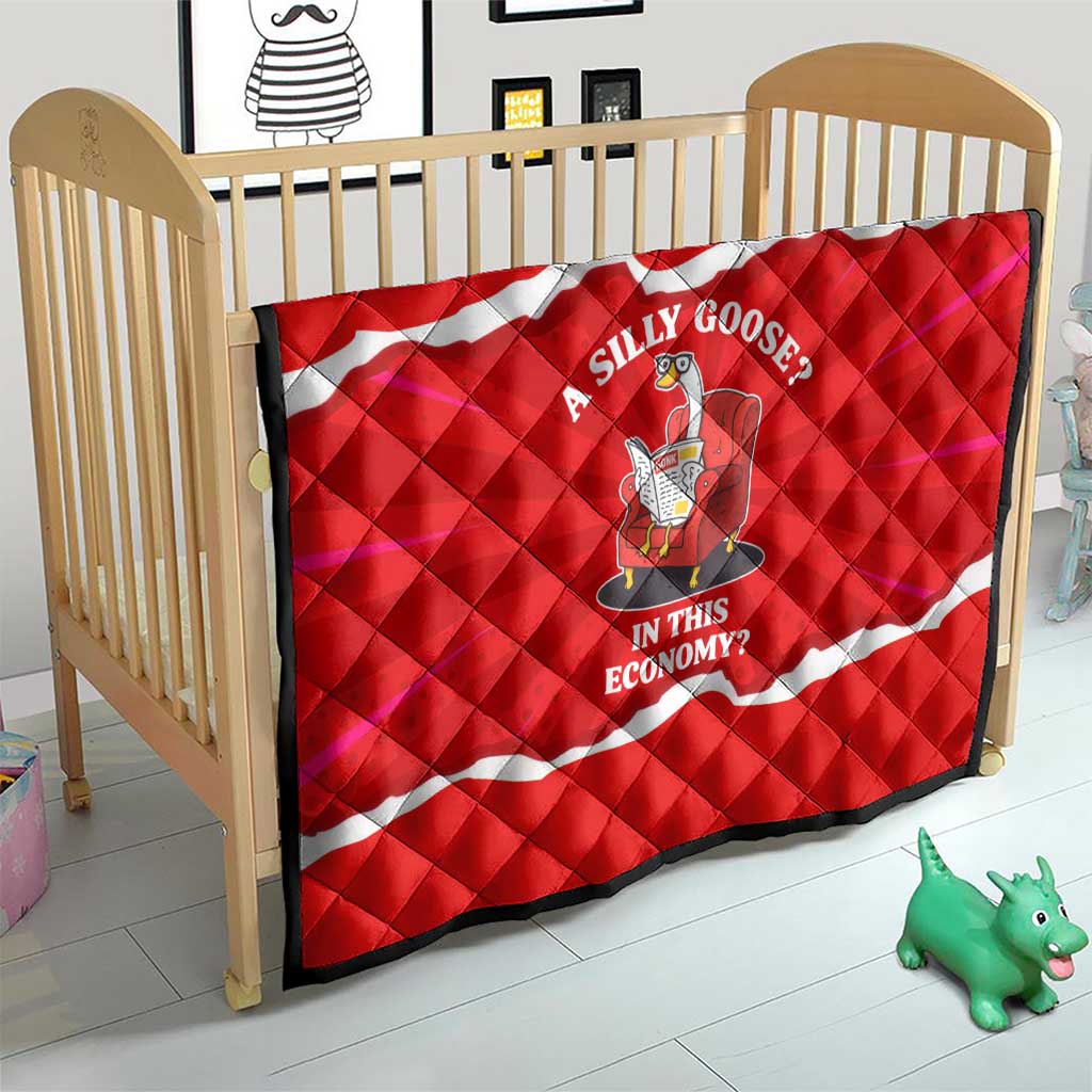 Silly Goose Quilt with Newspaper and Armchair Pattern