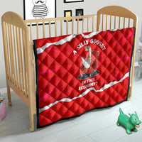 Silly Goose Quilt with Newspaper and Armchair Pattern