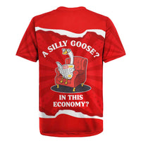 Silly Goose Rugby Jersey with Newspaper and Armchair Pattern