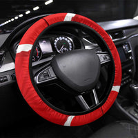 Silly Goose Steering Wheel Cover with Newspaper and Armchair Pattern