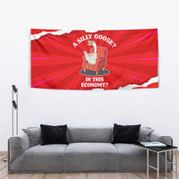 Silly Goose Tapestry with Newspaper and Armchair Pattern