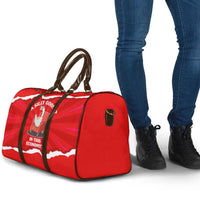 Silly Goose Travel Bag with Newspaper and Armchair Pattern