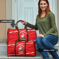 Silly Goose Travel Bag with Newspaper and Armchair Pattern
