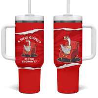 Silly Goose Tumbler With Handle with Newspaper and Armchair Pattern