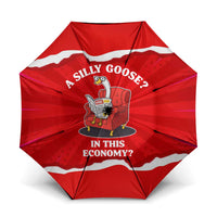 Silly Goose Umbrella with Newspaper and Armchair Pattern