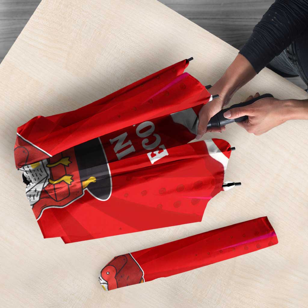 Silly Goose Umbrella with Newspaper and Armchair Pattern