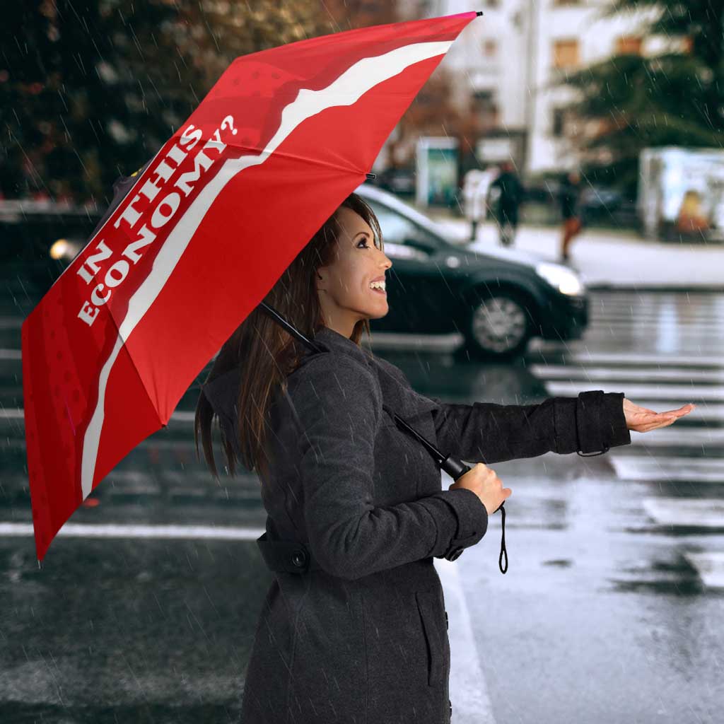Silly Goose Umbrella with Newspaper and Armchair Pattern