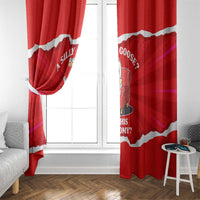 Silly Goose Window Curtain with Newspaper and Armchair Pattern