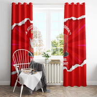 Silly Goose Window Curtain with Newspaper and Armchair Pattern