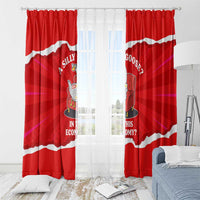 Silly Goose Window Curtain with Newspaper and Armchair Pattern