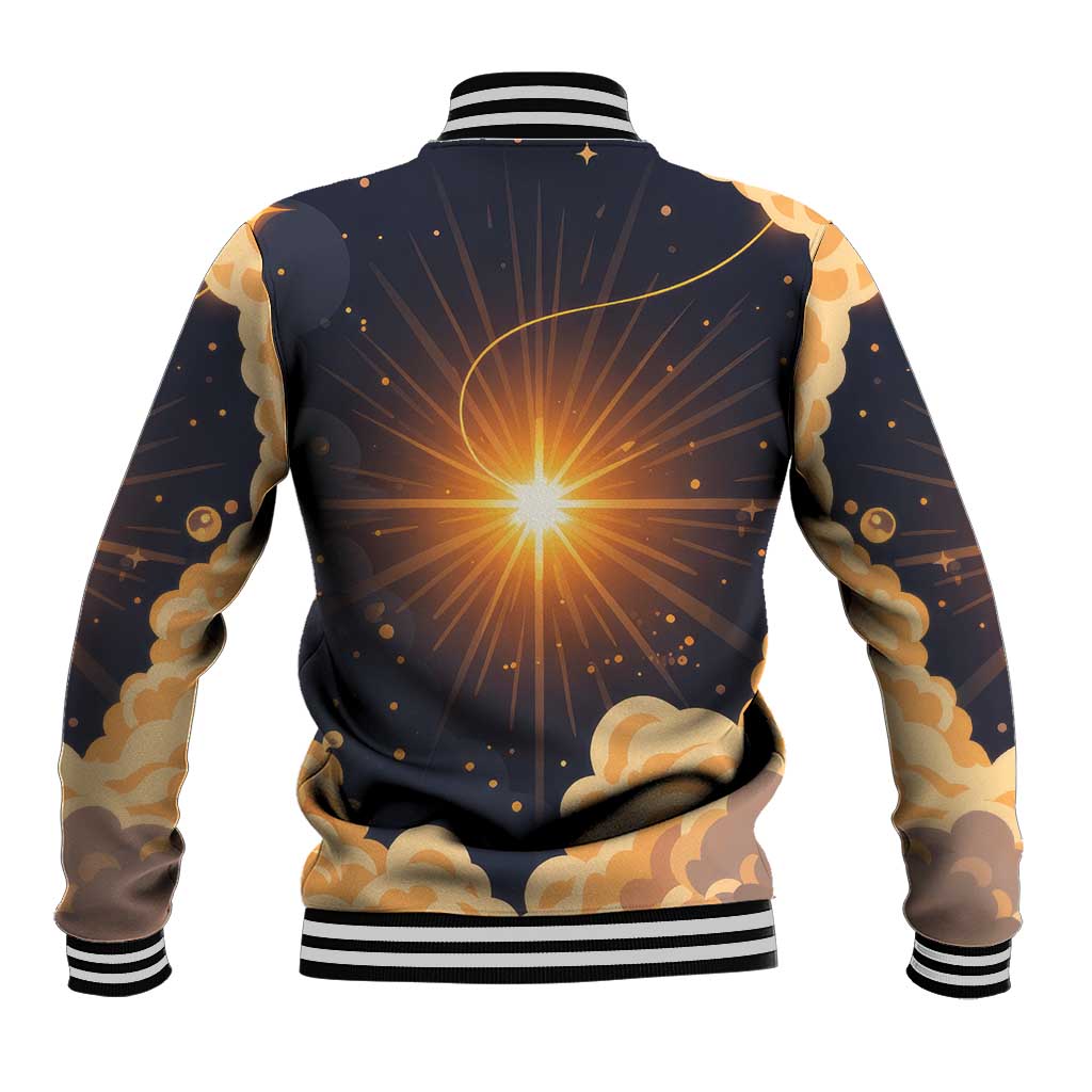Grumpy Frog Baseball Jacket with Refuse to Study Quote and Starburst Pattern