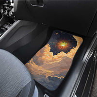 Grumpy Frog Car Mats with Refuse to Study Quote and Starburst Pattern