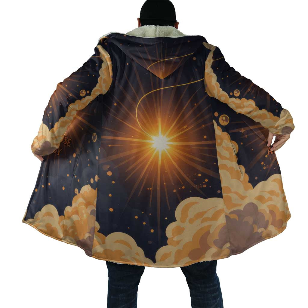 Grumpy Frog Cloak with Refuse to Study Quote and Starburst Pattern