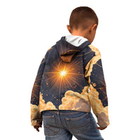 Grumpy Frog Kid Hoodie with Refuse to Study Quote and Starburst Pattern
