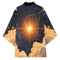 Grumpy Frog Kimono with Refuse to Study Quote and Starburst Pattern