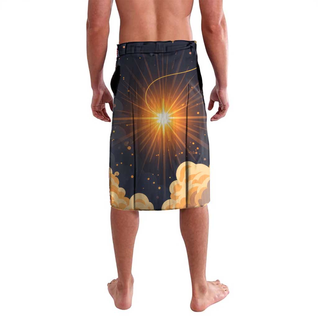 Grumpy Frog Lavalava with Refuse to Study Quote and Starburst Pattern