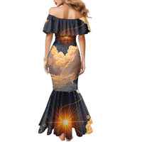 Grumpy Frog Mermaid Dress with Refuse to Study Quote and Starburst Pattern