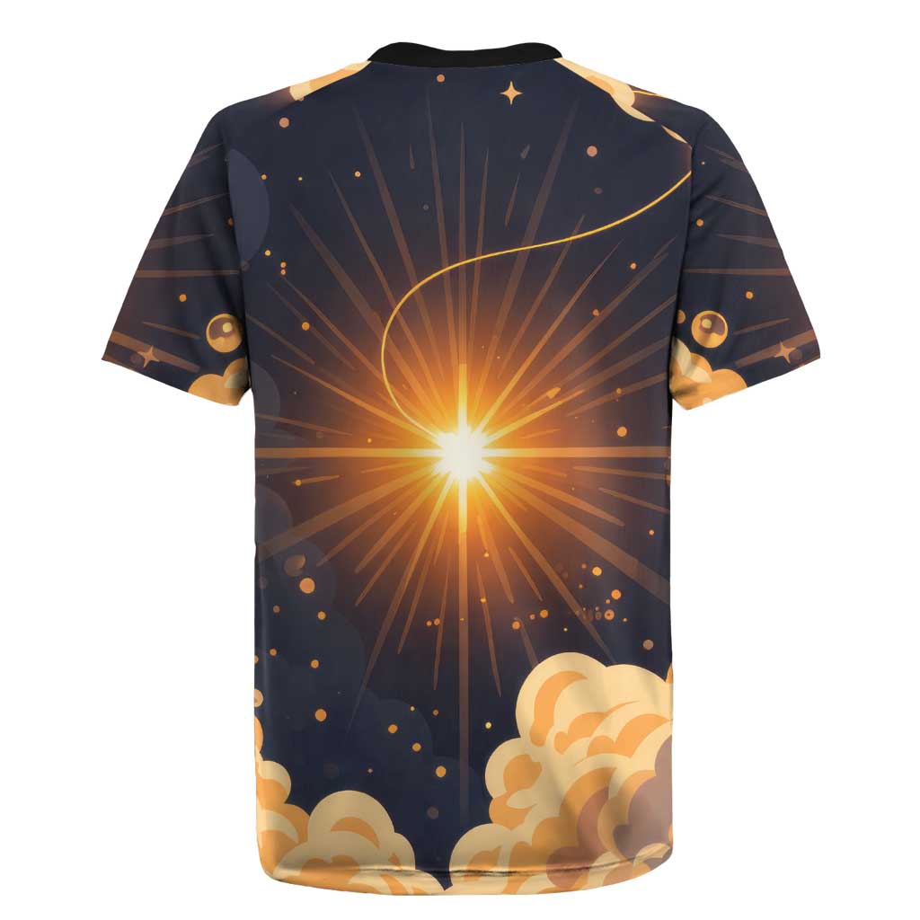 Grumpy Frog Rugby Jersey with Refuse to Study Quote and Starburst Pattern