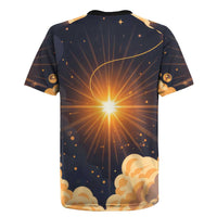 Grumpy Frog Rugby Jersey with Refuse to Study Quote and Starburst Pattern