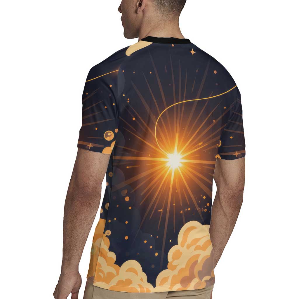 Grumpy Frog Rugby Jersey with Refuse to Study Quote and Starburst Pattern