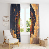 Grumpy Frog Window Curtain with Refuse to Study Quote and Starburst Pattern