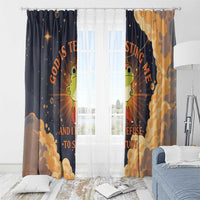 Grumpy Frog Window Curtain with Refuse to Study Quote and Starburst Pattern