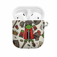 Funny Cartoon Knight Frog AirPods Case Medieval Mood Meme