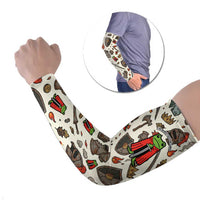 Funny Cartoon Knight Frog Arm Sleeves Medieval Mood Meme