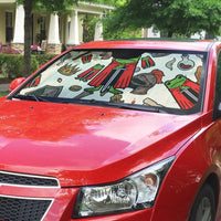 Funny Cartoon Knight Frog Auto Sun Shade Medieval Mood Meme