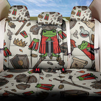 Funny Cartoon Knight Frog Back Car Seat Cover Medieval Mood Meme
