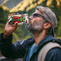 Funny Cartoon Knight Frog 4 in 1 Can Cooler Tumbler Medieval Mood Meme