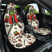 Funny Cartoon Knight Frog Car Seat Cover Medieval Mood Meme