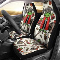 Funny Cartoon Knight Frog Car Seat Cover Medieval Mood Meme