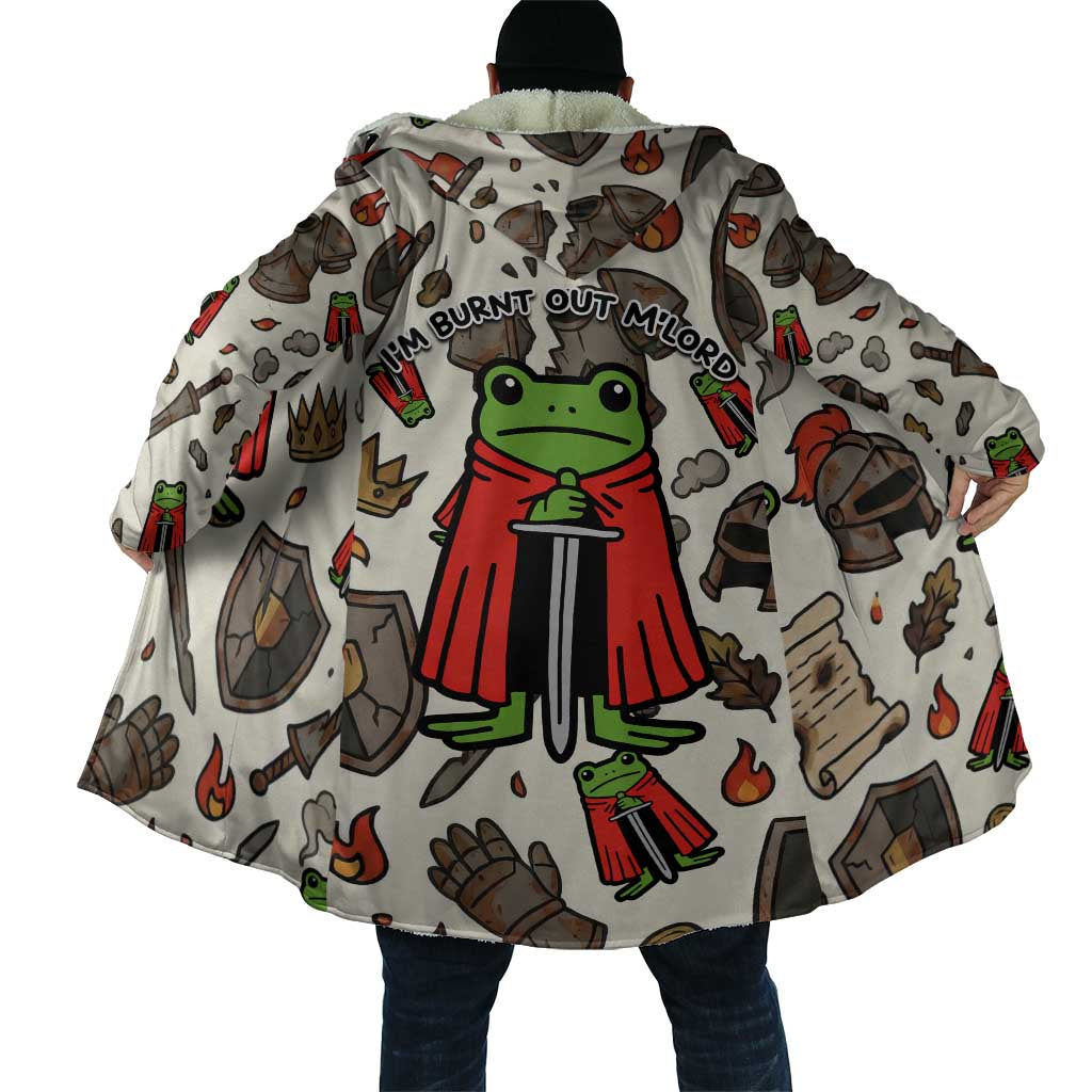 Funny Cartoon Knight Frog Cloak Medieval Mood Meme
