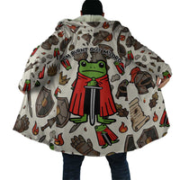 Funny Cartoon Knight Frog Cloak Medieval Mood Meme