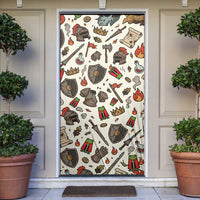Funny Cartoon Knight Frog Door Cover Medieval Mood Meme