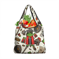 Funny Cartoon Knight Frog Grocery Bag Medieval Mood Meme
