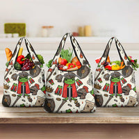 Funny Cartoon Knight Frog Grocery Bag Medieval Mood Meme