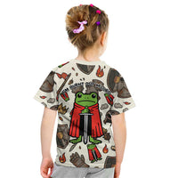 Funny Cartoon Knight Frog Kid T Shirt Medieval Mood Meme