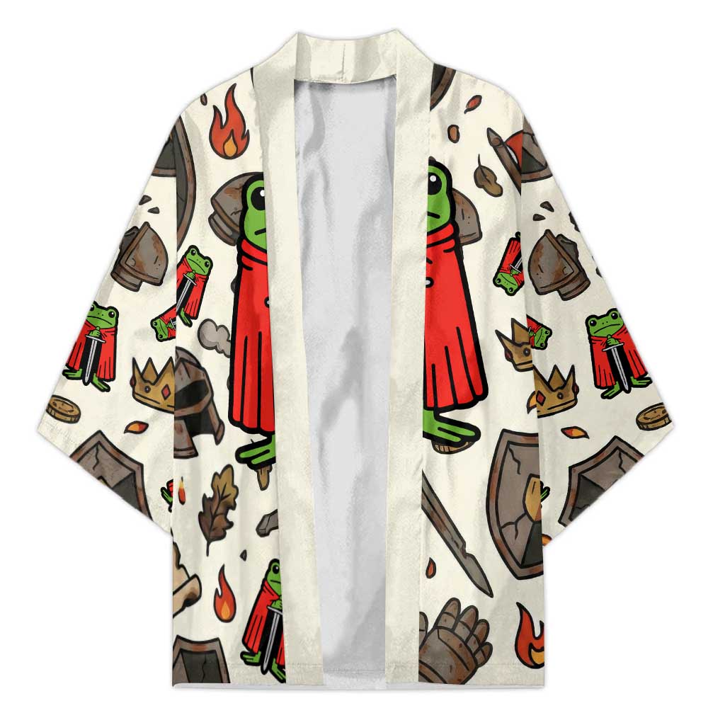 Funny Cartoon Knight Frog Kimono Medieval Mood Meme