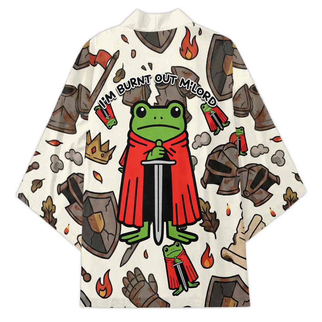 Funny Cartoon Knight Frog Kimono Medieval Mood Meme