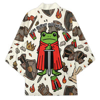 Funny Cartoon Knight Frog Kimono Medieval Mood Meme