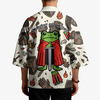 Funny Cartoon Knight Frog Kimono Medieval Mood Meme